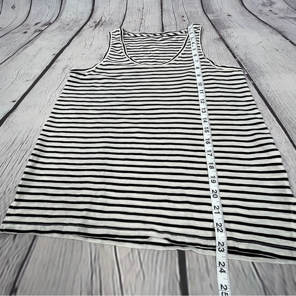 MADEWELL black & white striped cotton tank top, size S - Picture 9 of 12